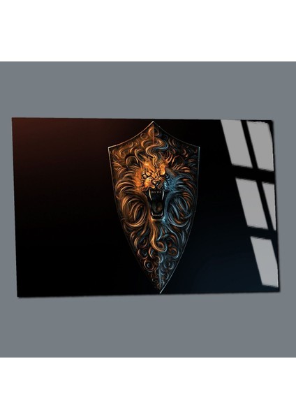 Kırılmaz Cam (Temperli) Aslan Amblem Tablo 01 modelleri