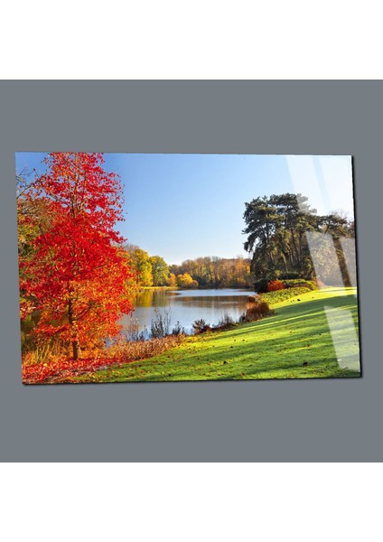 Kırılmaz Cam (Temperli) Bahar Doğa Manzarası Tablosu 3 modelleri
