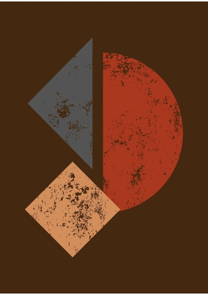 Kahverengi Turuncu Krem Abstract Kombin Çerçeveli Cam Tablo 2'li fiyatları