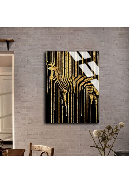 Kırılmaz Cam (Temperli) Gold Zebra Tablosu 1 fiyatları