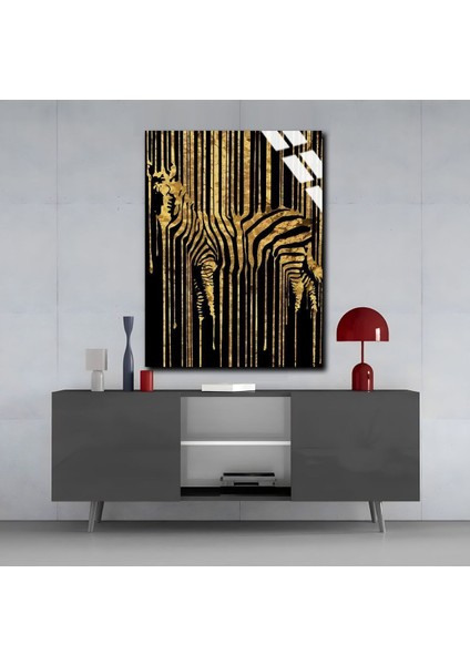 Kırılmaz Cam (Temperli) Gold Zebra Tablosu 1 modelleri