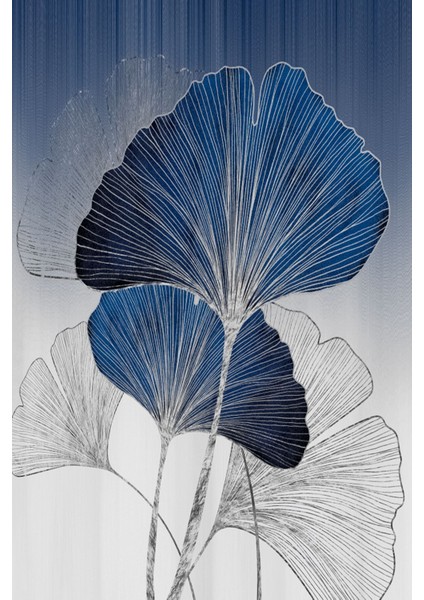 Sevilen Lacivert Gümüş Sonsuzluk Çiçek Kombini Çerçeveli Saatli Cam Tablo fiyatları