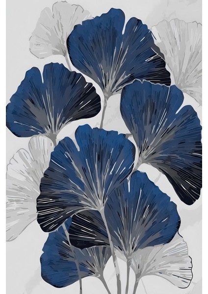 Sevilen Lacivert Gümüş Sonsuzluk Çiçek Kombini Çerçeveli Saatli Cam Tablo fırsatları