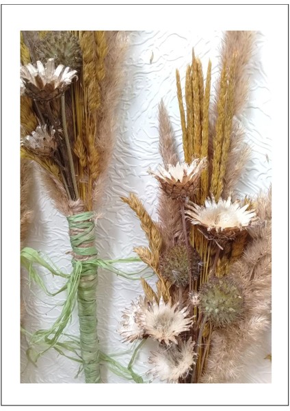 Soft Renk Çiçek Kombini Beyaz Krem Çerçeveli Cam Tablo 3'lü fiyatları