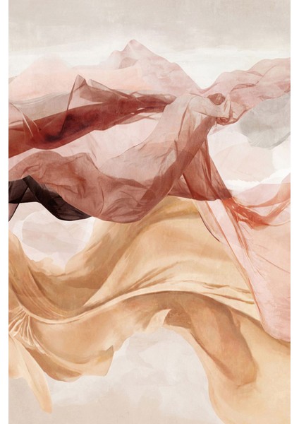 Turuncu Gold Renk Soft Soyut Kombini Çerçeveli Temperli Cam Tablo 3'lü fiyatları