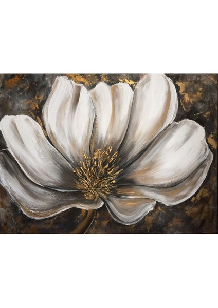 Gold Siyah Çiçekli Saat Kombini Modeli Çerçeveli Saatli Cam Tablo modelleri