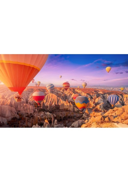 Kapadokya Balonları Kelebek Soyut Çerçeveli Temperli Cam Tablo 3'lü fırsatları