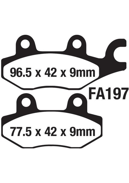 Strada 125 Arka Fren Disk Balatası FA197 Orj