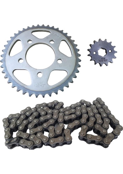 Drift L Ön-Arka Dişli Zincir Seti 42-15T 428H-120L Ind