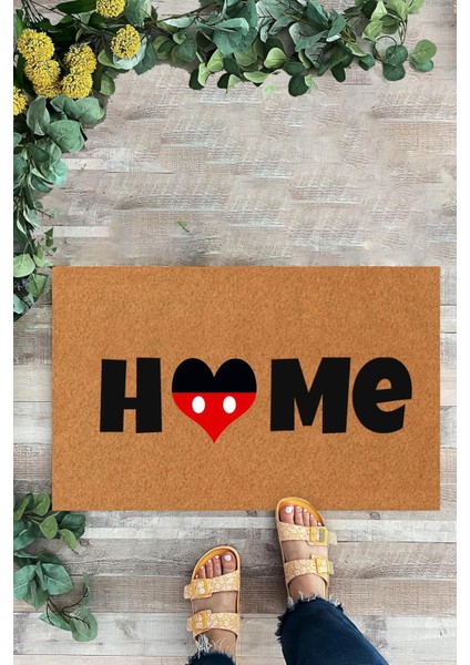 Home,figürlü,desenli Kapı Önü Paspası, Iç ve Dış Kapı Önü Paspası