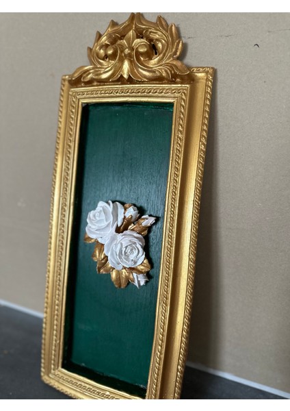 Zümrüt Yeşili Tablo El Yapımı 50 cm