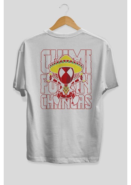 Deadpool (14) Arka Baskılı Beyaz Oversize T-Shirt Bisiklet Yaka Pamuk Erkek Kadın fiyatları