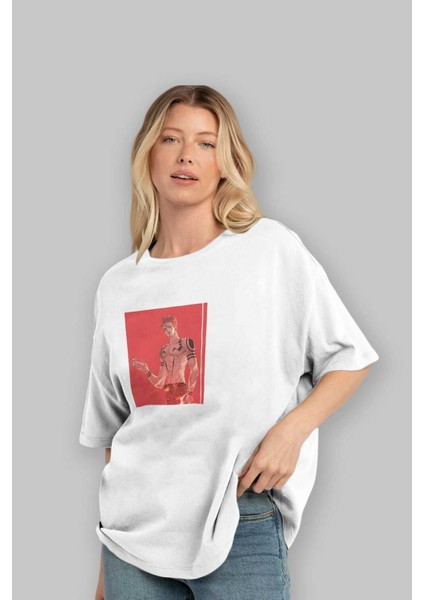 Sukuna Ryoumen 3 Anime Ön Baskılı Beyaz Oversize T-Shirt Erkek Kadın fırsatları