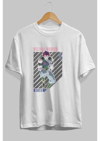 Hisoka Morow 2 2 Anime Ön Baskılı Beyaz Oversize T-Shirt Erkek Kadın fiyatları
