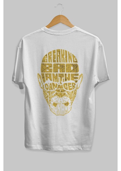 Breaking Bad Arka Baskılı Beyaz Oversize T-Shirt Erkek Kadın Bisiklet Yaka fiyatları