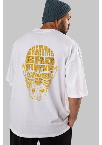 Breaking Bad Arka Baskılı Beyaz Oversize T-Shirt Erkek Kadın Bisiklet Yaka modelleri