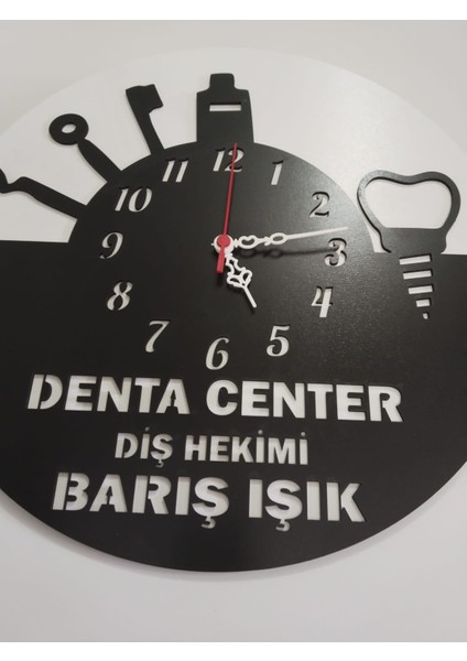 Dişçi,diş Hekimi, Için Tasarım Iş Yeriduvar Saati Kişiye Özel Isim