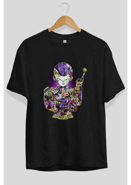 Dragon Ball Art (4) Anime Ön Baskılı Siyah Oversize T-Shirt Erkek Kadın fiyatları