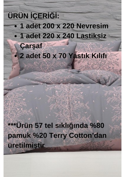 Sunrise Çift Kişilik Pamuklu Nevresim Takımı