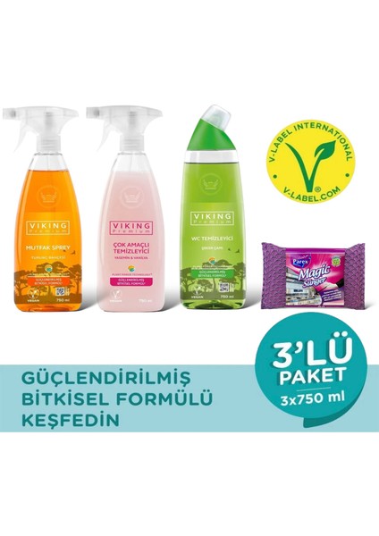 Premium Mutfak + Çok Amaçlı + Wc + Magic Sünger