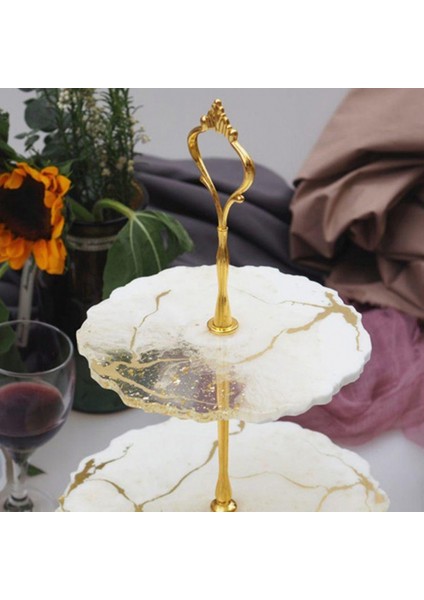 Epoksi Silikon Cupcake Standı Kalıp Yuvarlak Kek Standı 3'lü indirimleri