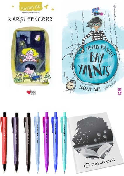 Yanlış Masalcı Bay Yalnış ve Karşı Pencere 2'li Set - Kalem