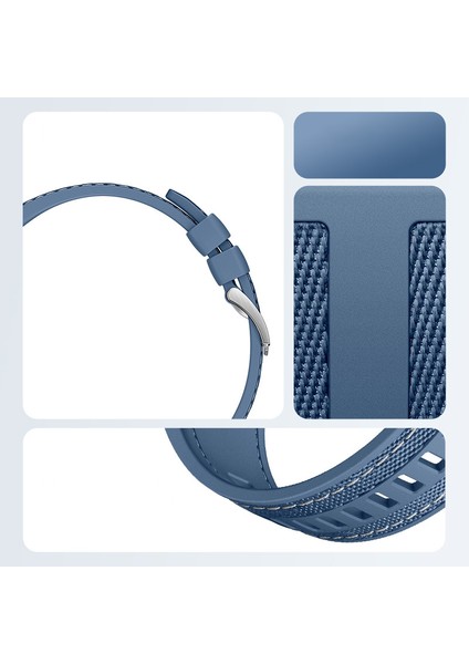 Huawei Watch Gt 5 Spor Görünümlü Dikiş Detaylı Şık Silikon Kordon KRD128 fiyatları