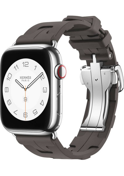 Apple Watch 7 41MM Kordon Sportif Tasarımlı Silikon KRD94