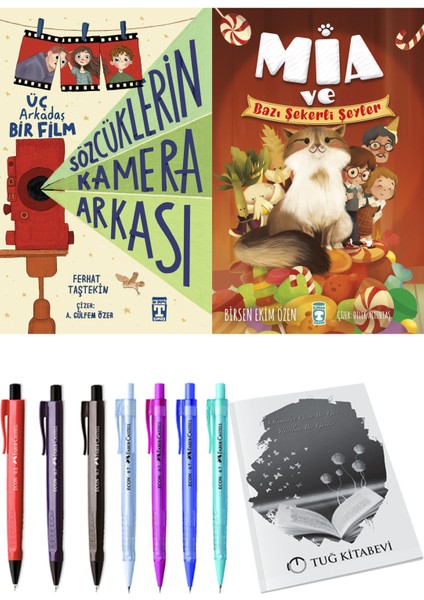 Mia ve Bazı Şekerli Şeyler ve Sözcüklerin Kamera Arkası 2'li Set - Kalem