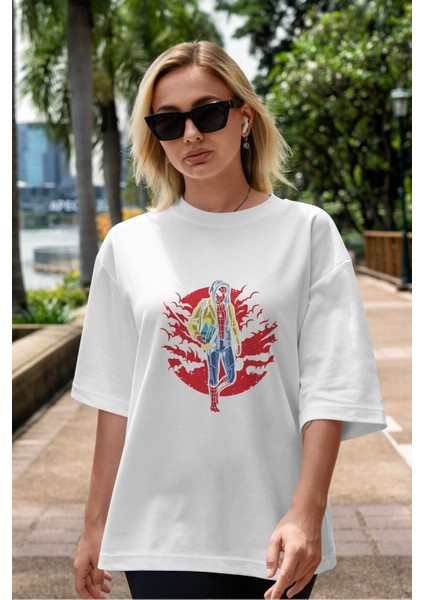 Spiderman Ön Baskılı Beyaz Oversize T-Shirt Erkek Kadın Bisiklet Yaka fiyatları