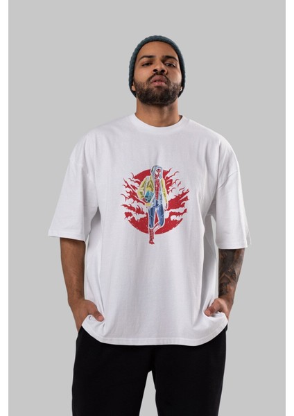 Spiderman Ön Baskılı Beyaz Oversize T-Shirt Erkek Kadın Bisiklet Yaka fırsatları