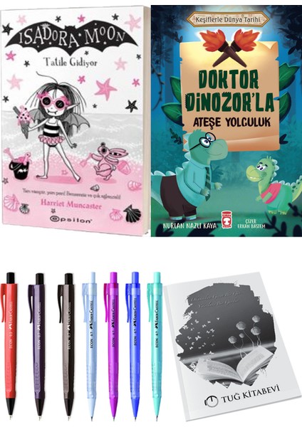 Doktor Dinozor'la Ateşe Yolculuk ve Isadora Moon 11 Tatile Gidiyor 2'li Set - Kalem