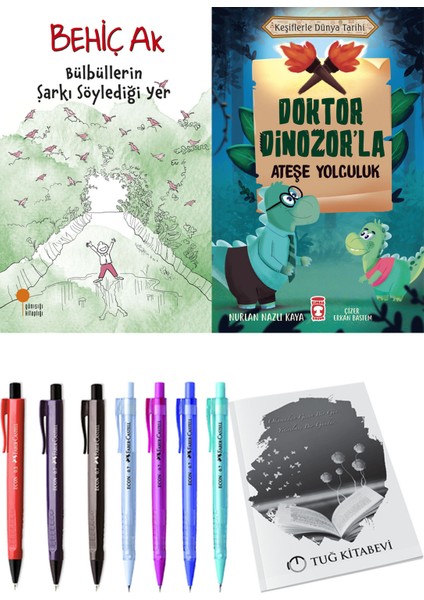 Doktor Dinozor'la Ateşe Yolculuk ve Bülbüllerin Şarkı Söylediği Yer 2'li Set - Kalem