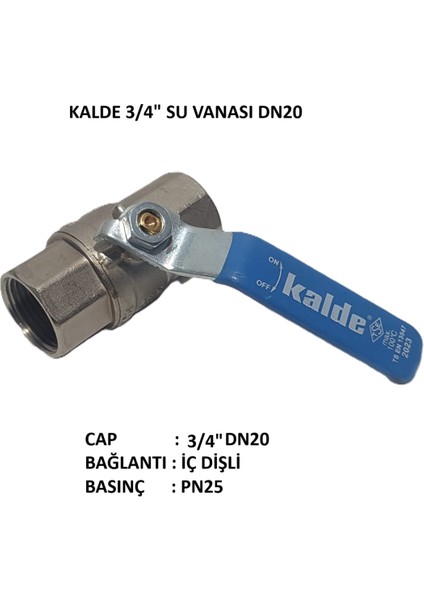 3/4" Küresel Su Vanası DN20 - Water Valve PN25