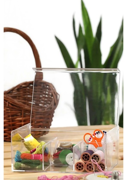 Marıya 6 Bölmeli Genel Amaçlı Kapaklı Makyaj & Takı Organizeri fiyatları