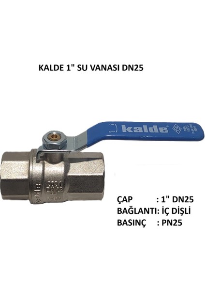 1" Küresel Su Vanası DN25 - Water Valve PN25