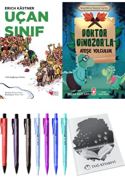 Doktor Dinozor'la Ateşe Yolculuk ve Uçan Sınıf 2'li Set - Kalem