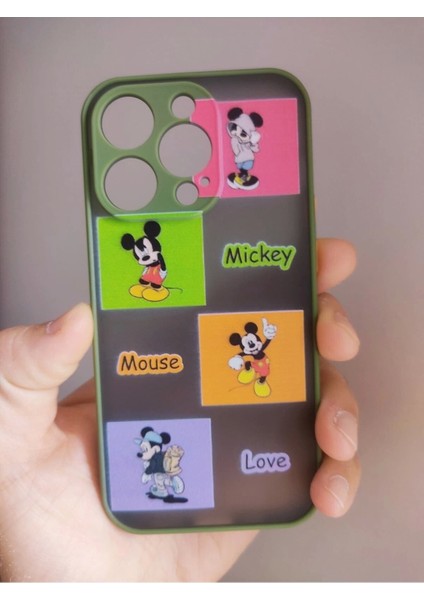 iPhone 14 Pro Uyumlu Mickey Mouse Tasarım Hux Telefon Boyun Askılı Set Kılıf fiyatları
