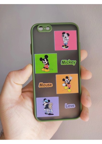 iPhone 7 / iPhone 7 / iPhone Se 2020 Uyumlu Mickey Mouse Tasarım Telefon Boyun Askılı Set Kılıf fiyatları