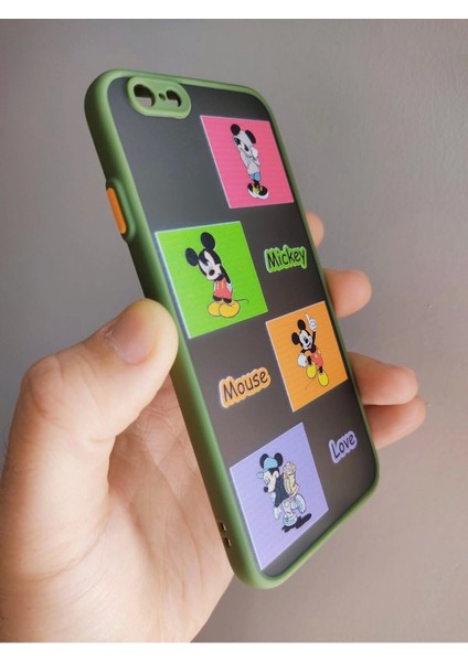 iPhone 7 / iPhone 7 / iPhone Se 2020 Uyumlu Mickey Mouse Tasarım Telefon Boyun Askılı Set Kılıf modelleri