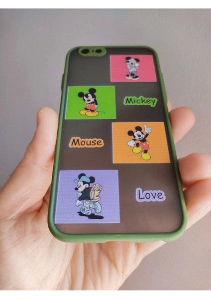 iPhone 7 / iPhone 7 / iPhone Se 2020 Uyumlu Mickey Mouse Tasarım Telefon Boyun Askılı Set Kılıf indirimleri