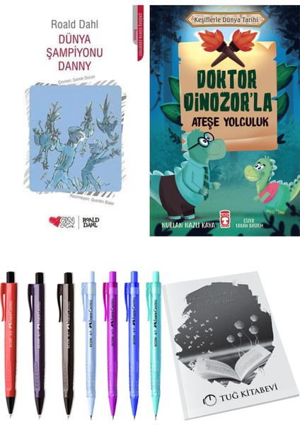 Doktor Dinozor'la Ateşe Yolculuk ve Dünya Şampiyonu Danny 2'li Set - Kalem