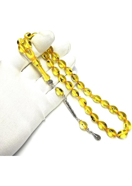Karınca Fosilli (Yapay) Püsküllü 9-13MM Beyzi Model Tesbih