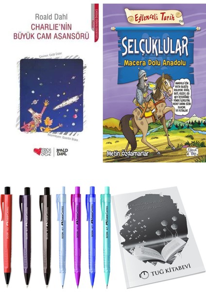 Selçuklular Macera Dolu Anadolu ve Charlie'nin Büyük Cam Asansörü 2'li Set - Kalem
