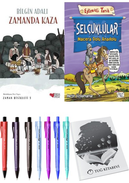 Selçuklular Macera Dolu Anadolu ve Zamanda Bisikleti 3 Zamanda Kaza 2'li Set - Kalem