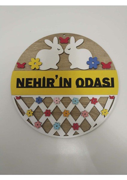 Isme Özel Çocuk Odası Kapı Süsü Kaliteli ve Şık