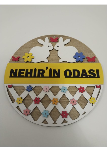 Isme Özel Çocuk Odası Kapı Süsü Kaliteli ve Şık