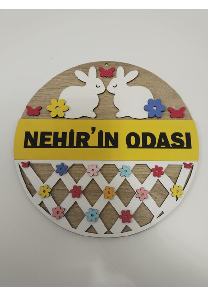 Isme Özel Çocuk Odası Kapı Süsü Kaliteli ve Şık