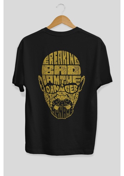 Breaking Bad Arka Baskılı Siyah Oversize T-Shirt Erkek Kadın Bisiklet Yaka modelleri