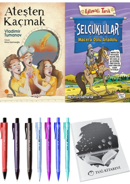 Selçuklular Macera Dolu Anadolu ve Ateşten Kaçmak 2'li Set - Kalem